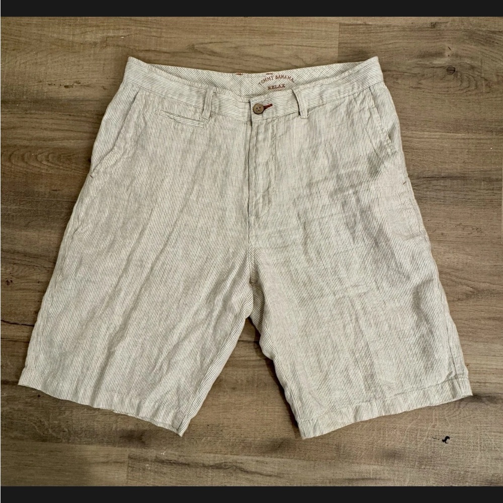 Tommy Bahama Light Tan Flat Front Shorts